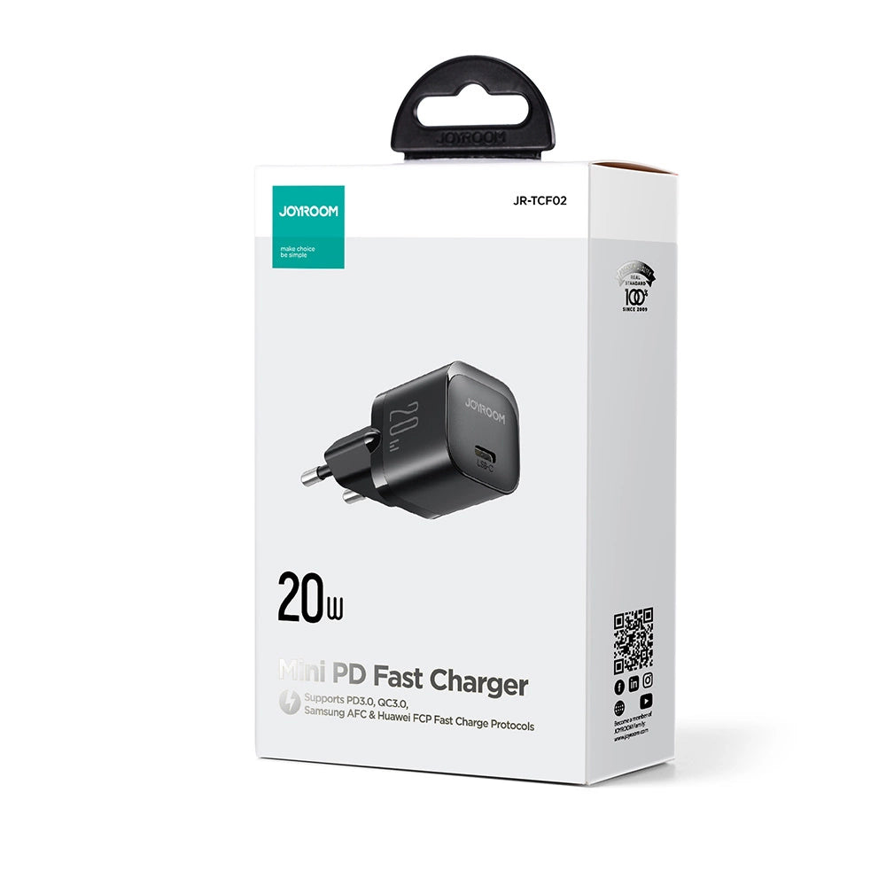 Mini-Ladegerät USB C 20W PD Joyroom JR-TCF02 - Schwarz