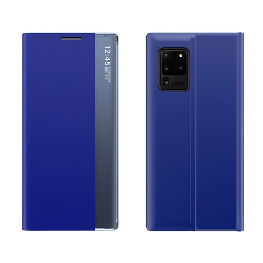 New Sleep Case Booktype Case Smart Schutzhülle mit Ständerfunktion Hülle für Samsung Galaxy A02s EU blau
