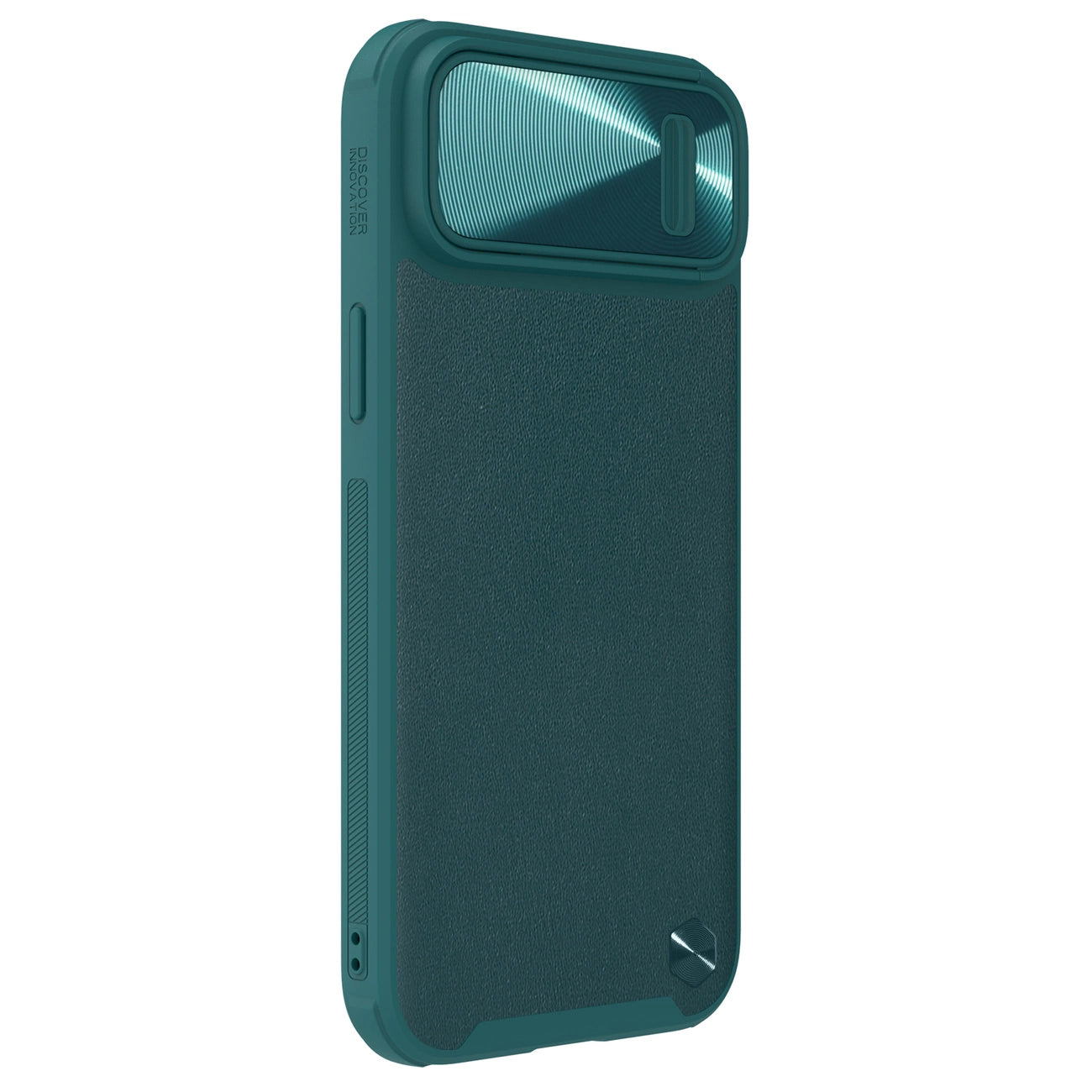 Nillkin CamShield Leather S Case iPhone 14 Plus Hülle mit Kameraabdeckung grün