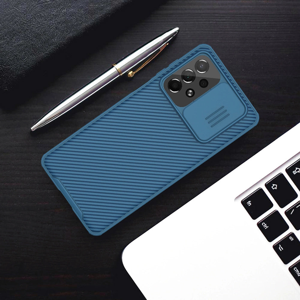 Nillkin CamShield Pro Case Gepanzerte Hülle Kameraschutz für Samsung Galaxy A73 Blau