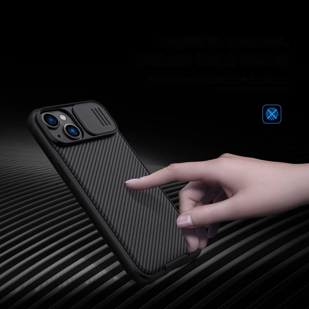 Nillkin CamShield Pro Hülle iPhone 14 Plus Gepanzerte Abdeckung Kameraschutz Blau