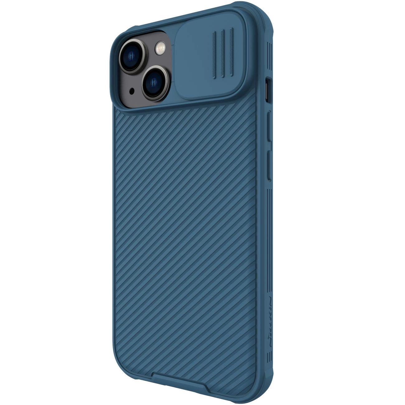 Nillkin CamShield Pro Magnetische Hülle iPhone 14 Plus Cover Kameraschutz Blau (mit MagSafe)