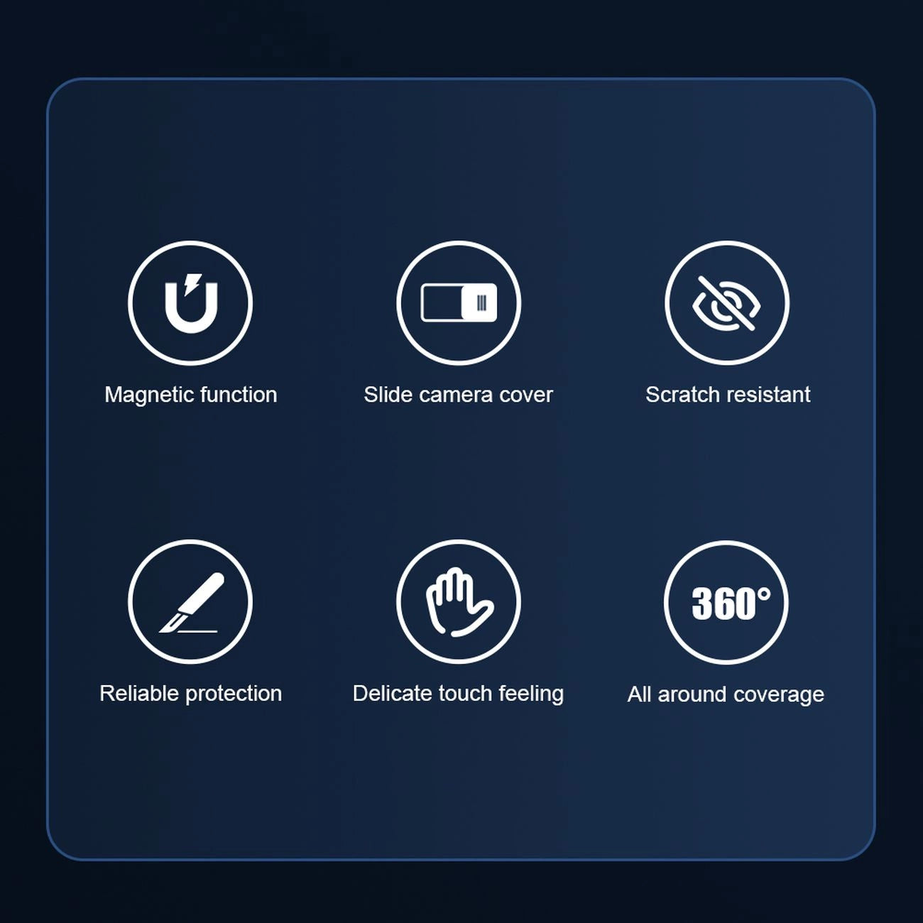 Nillkin CamShield Pro Magnetische Hülle iPhone 14 Plus Cover Kameraschutz Blau (mit MagSafe)