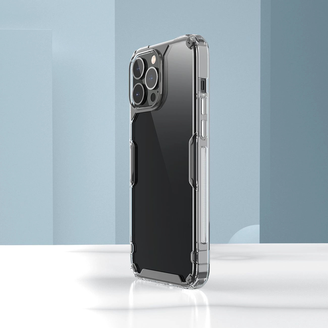 Nillkin Nature Pro Hülle iPhone 14 Pro Max gepanzerte Abdeckung blau