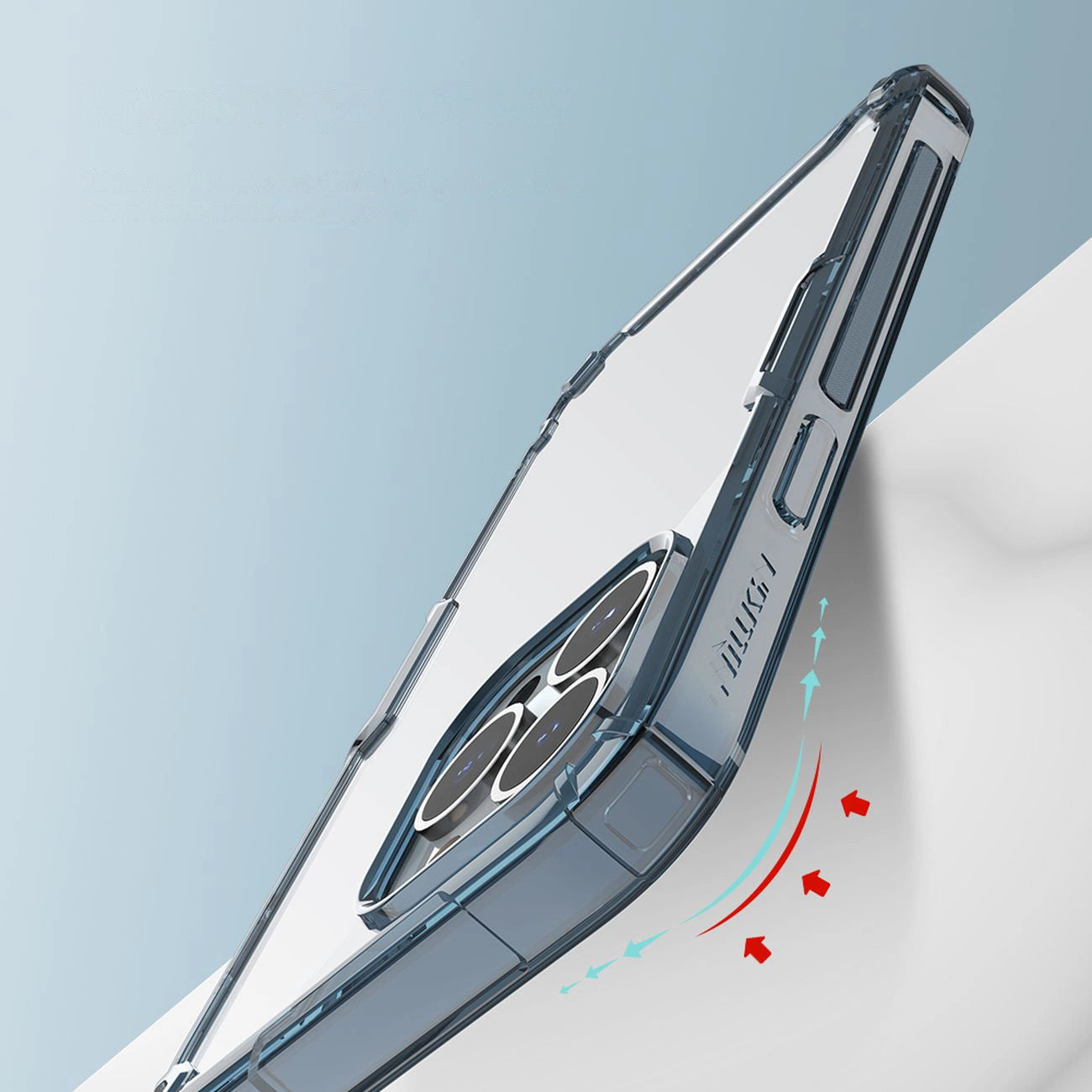 Nillkin Nature Pro Hülle iPhone 14 Pro Panzerhülle blaue Hülle