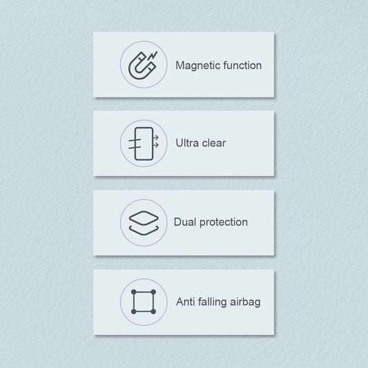 Nillkin Nature Pro Magnetische Hülle für iPhone 14 Plus, magnetische MagSafe-Abdeckung, transparent