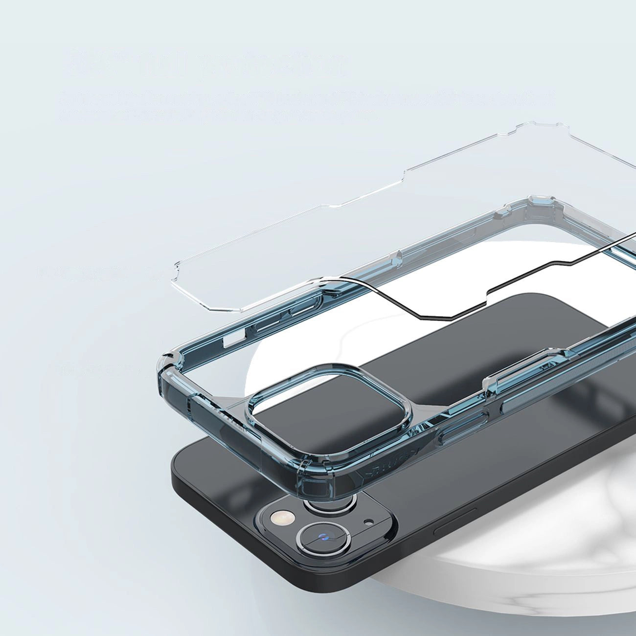 Nillkin Nature Pro iPhone 14 Hülle, gepanzerte Hülle, blaue Hülle