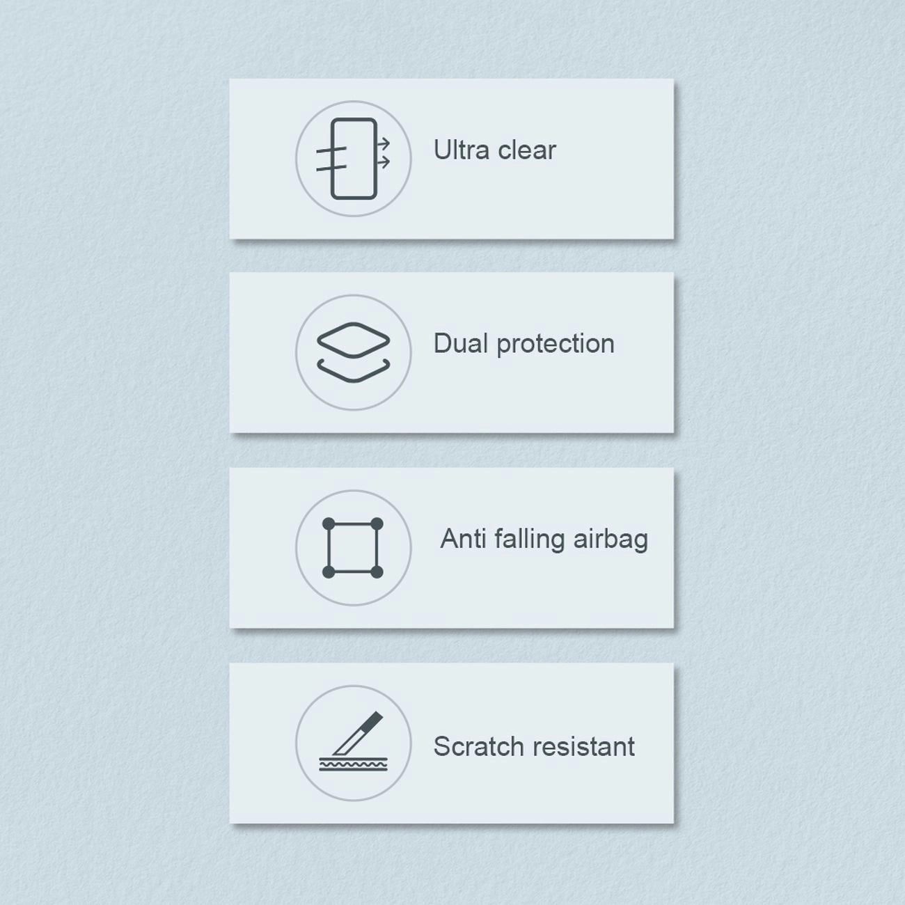 Nillkin Nature Pro iPhone 14 Plus Hülle, gepanzerte Hülle, transparente Hülle