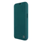 Nillkin Qin Leder Pro Hülle iPhone 14 Plus Kamerahülle Holsterhülle Klapphülle Grün