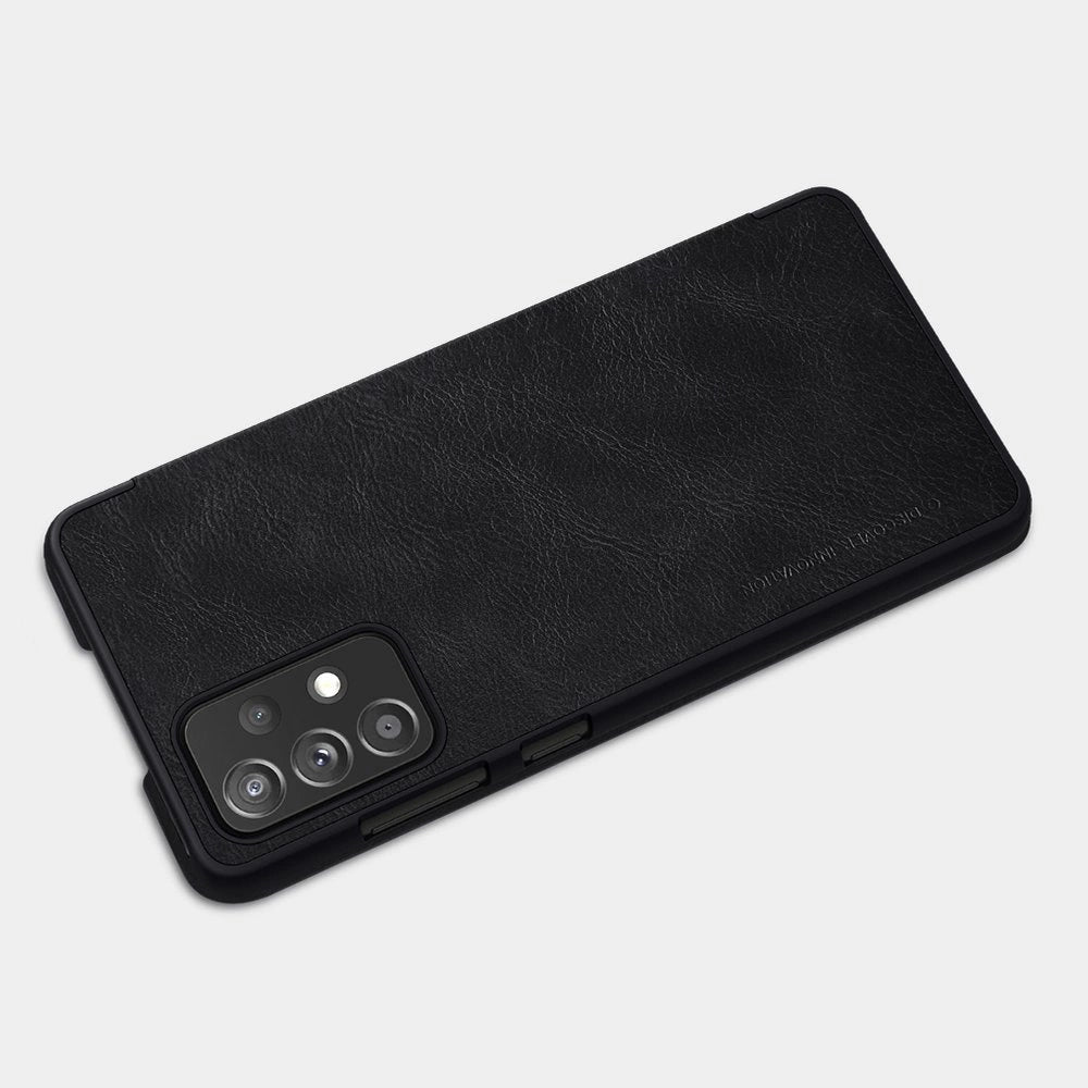 Nillkin Qin Lederholsterhülle für Samsung Galaxy A72 4G schwarz