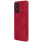 Nillkin Qin Lederholsterhülle für Samsung Galaxy A73 rot