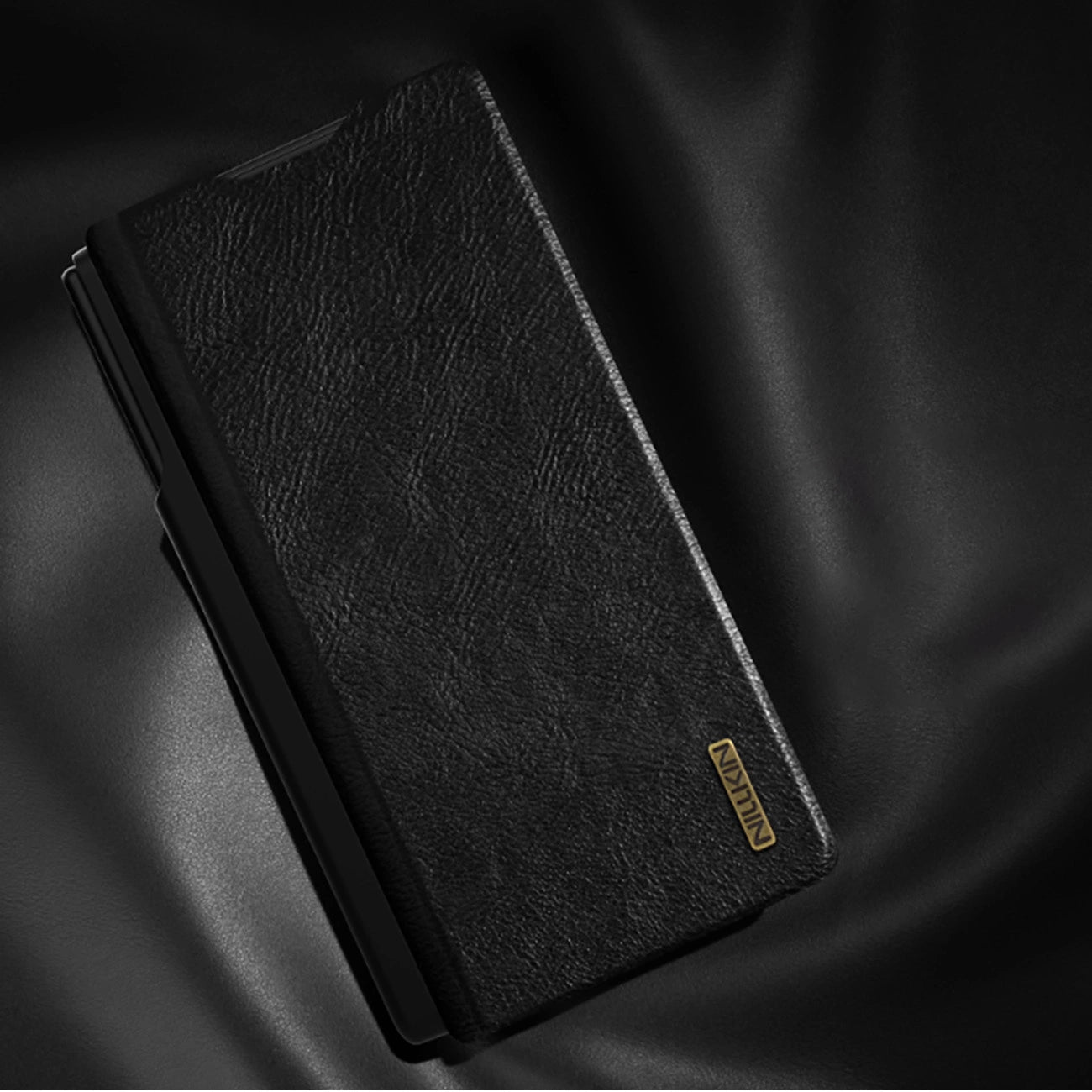 Nillkin Qin Pro Hülle für Samsung Galaxy Z Fold 7 mit S Pen Space - Schwarz