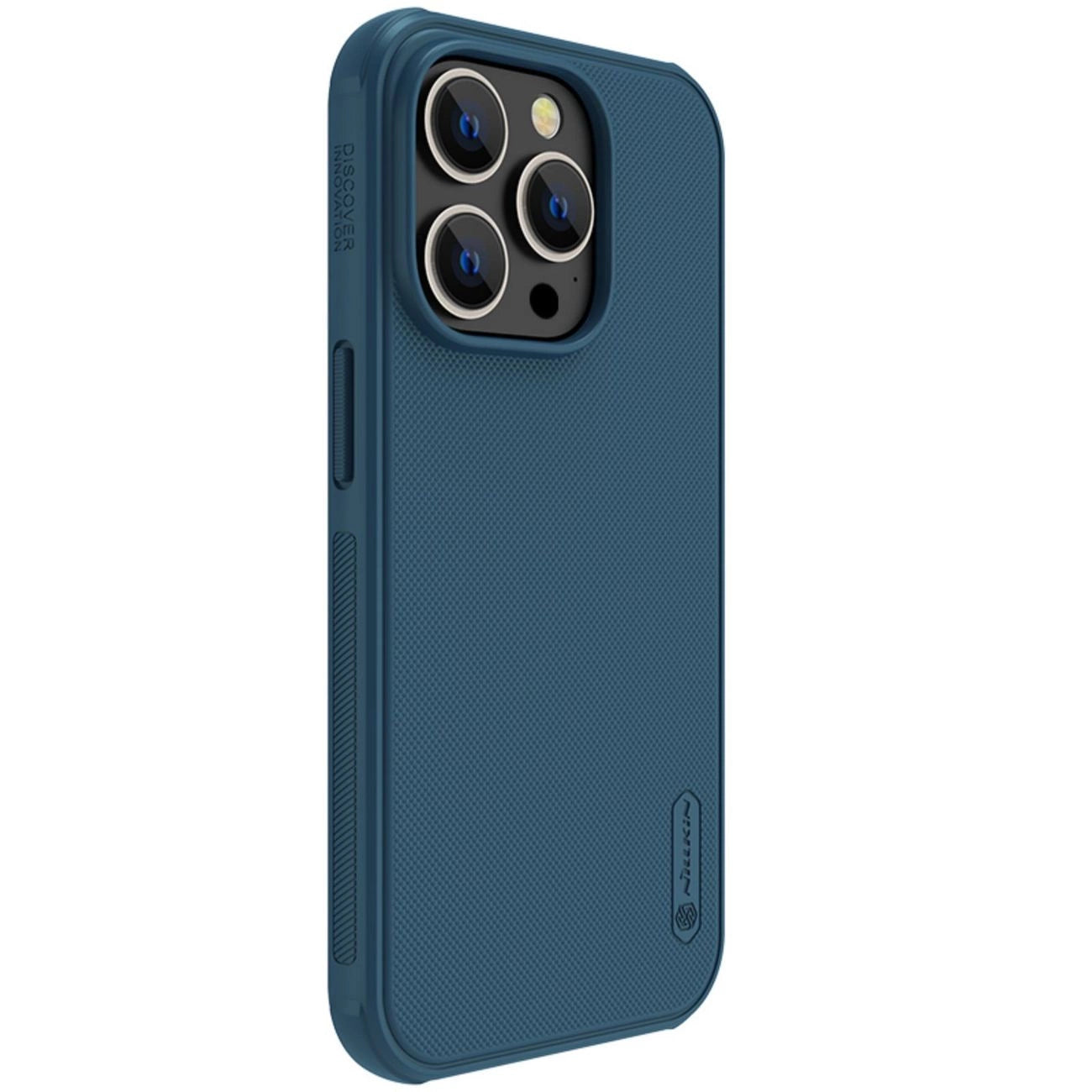 Nillkin Super Frosted Shield Pro Hülle für iPhone 14 Pro Rückseite blau