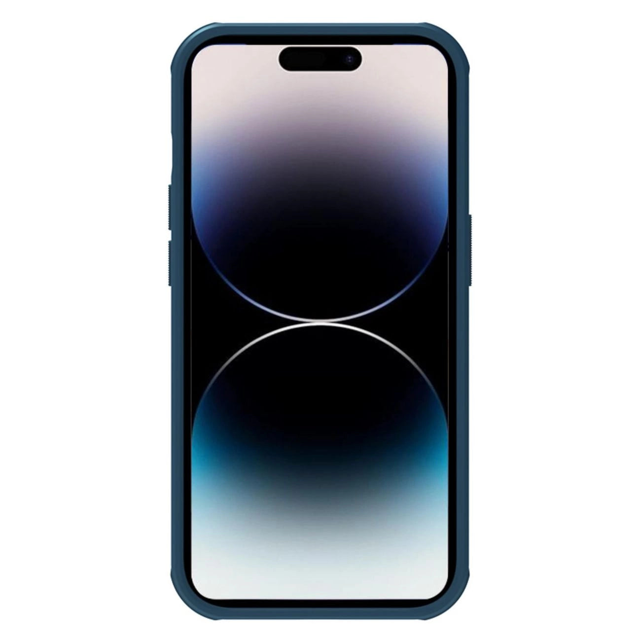 Nillkin Super Frosted Shield Pro Hülle für iPhone 14 Pro Rückseite blau