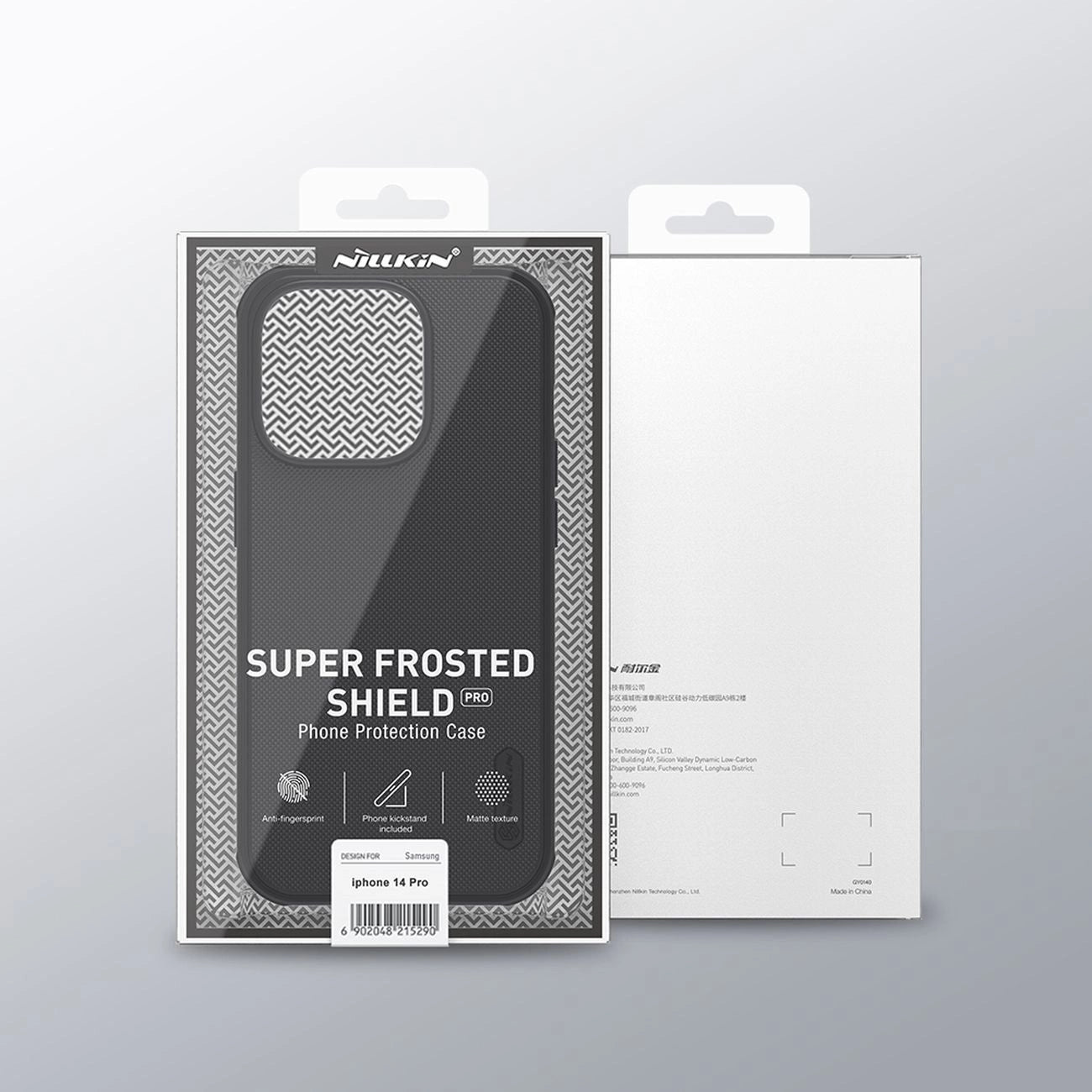 Nillkin Super Frosted Shield Pro Hülle für iPhone 14 Pro Rückseite blau