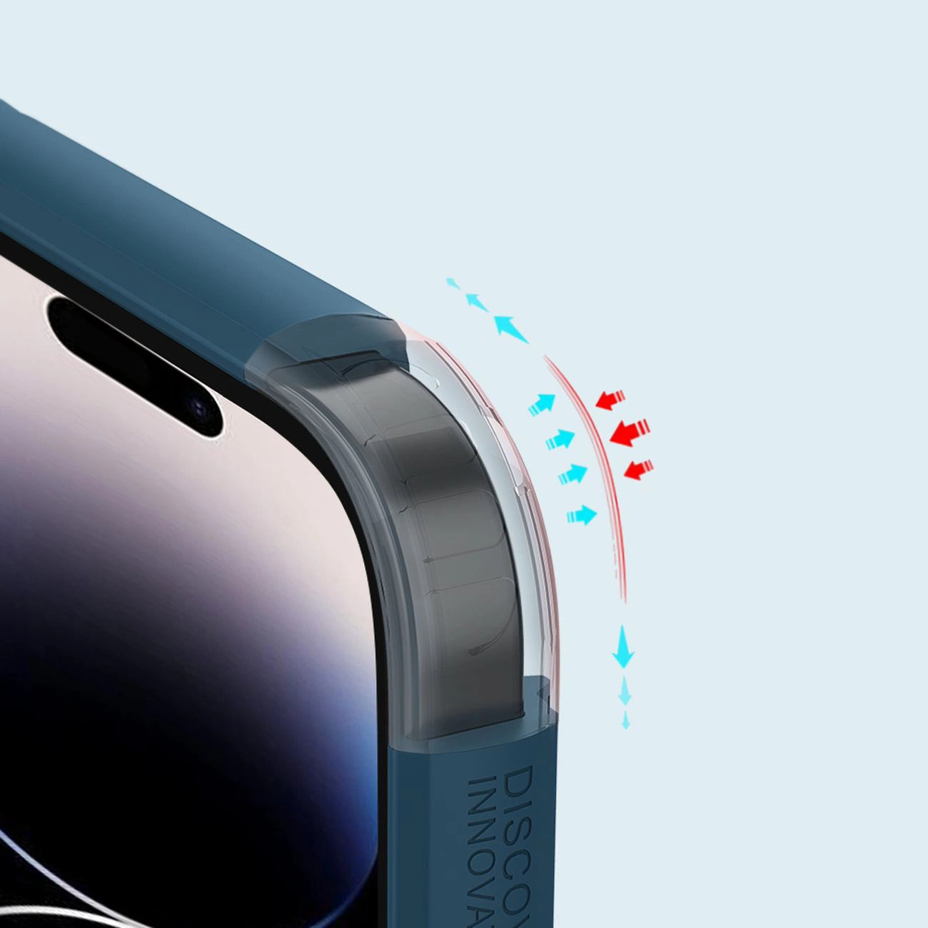 Nillkin Super Frosted Shield Pro Hülle für iPhone 14 Pro Rückseite blau