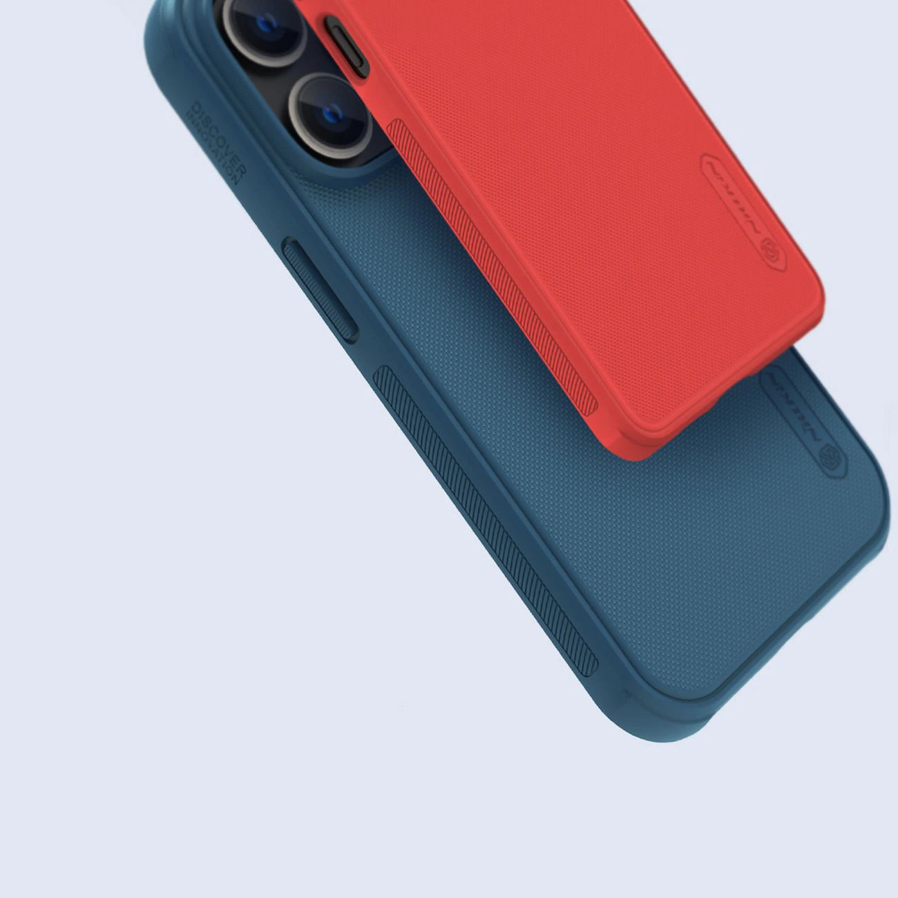 Nillkin Super Frosted Shield Pro Hülle für iPhone 14 Pro Rückseite blau
