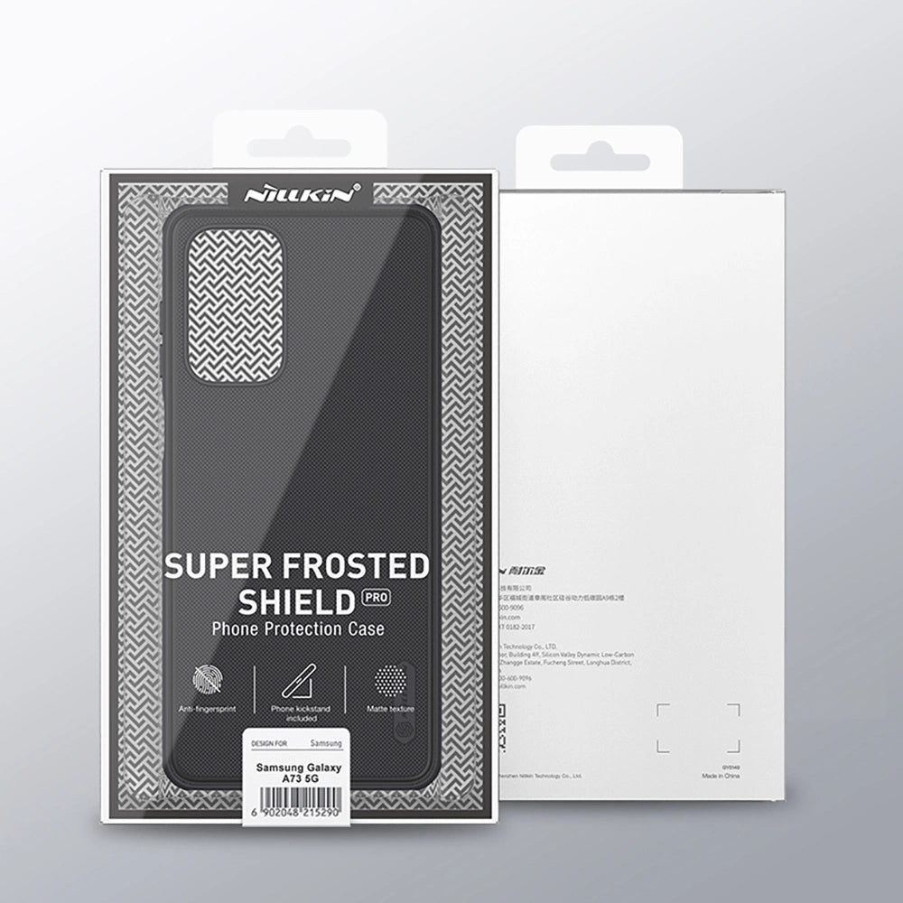Nillkin Super Frosted Shield Pro robuste Schutzhülle für Samsung Galaxy A73 blau