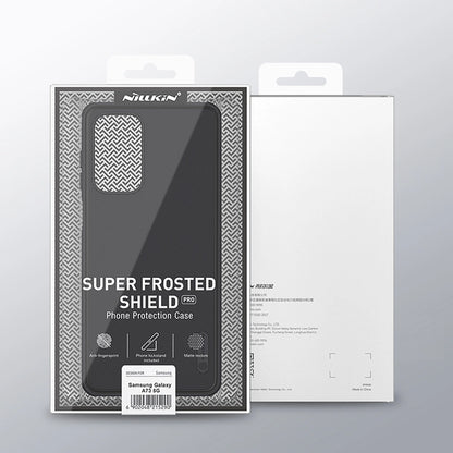 Nillkin Super Frosted Shield Pro robuste Schutzhülle für Samsung Galaxy A73 blau
