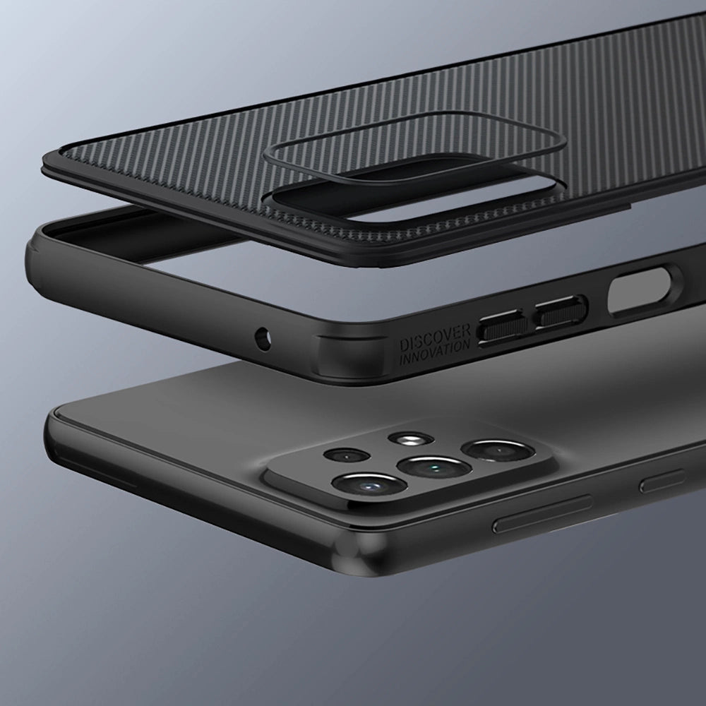 Nillkin Super Frosted Shield Pro robuste Schutzhülle für Samsung Galaxy A73 schwarz