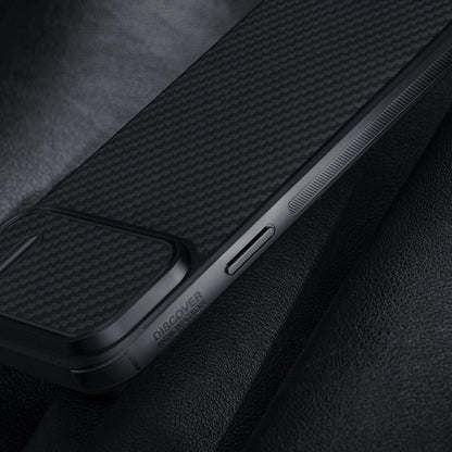 Nillkin Synthetic Fiber S Case iPhone 14 Hülle mit Kameraabdeckung, schwarz