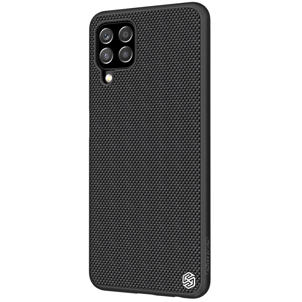 Nillkin Textured Case robuste, verstärkte Hülle mit Gelrahmen und Nylonrückseite für Samsung Galaxy A22 4G schwarz