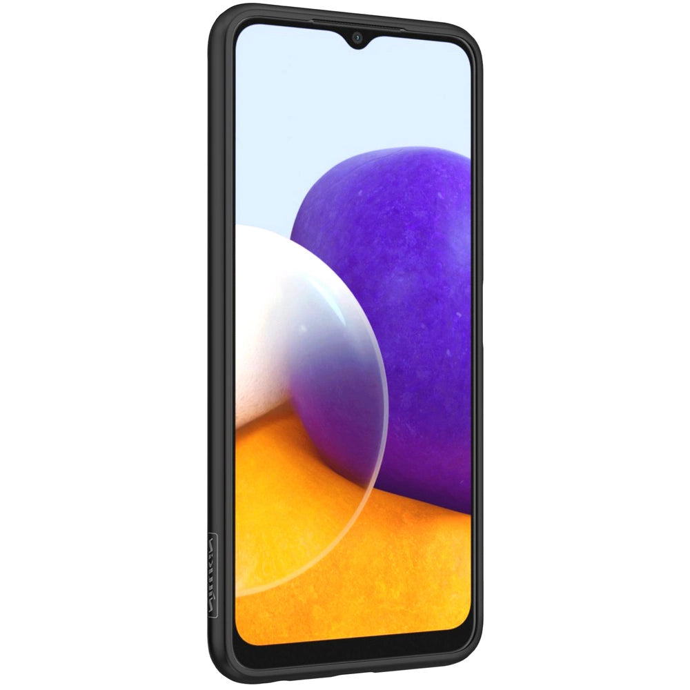 Nillkin Textured Case robuste, verstärkte Hülle mit Gelrahmen und Nylonrückseite für Samsung Galaxy A22 4G schwarz