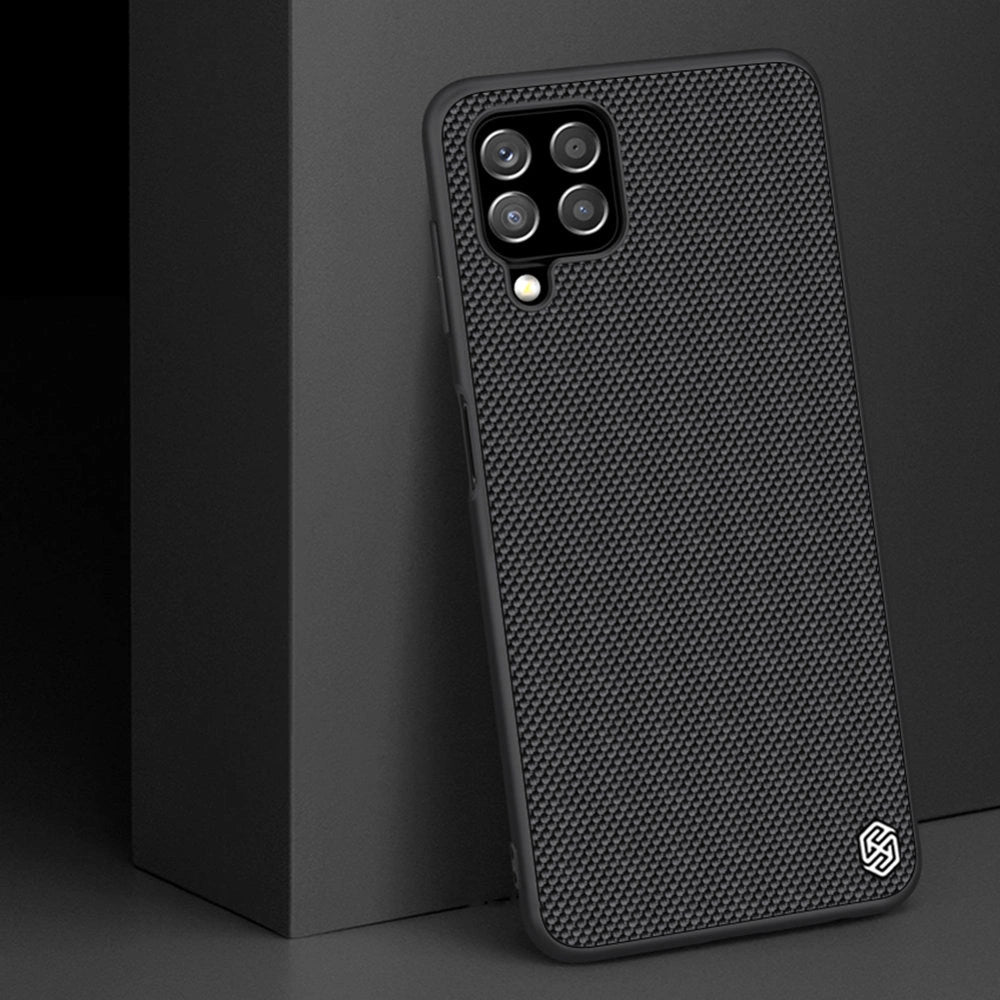 Nillkin Textured Case robuste, verstärkte Hülle mit Gelrahmen und Nylonrückseite für Samsung Galaxy A22 4G schwarz