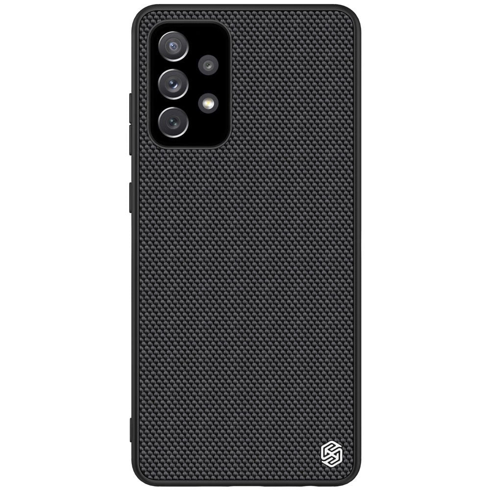 Nillkin Textured Case robuste, verstärkte Hülle mit Gelrahmen und Nylonrückseite für Samsung Galaxy A72 4G schwarz