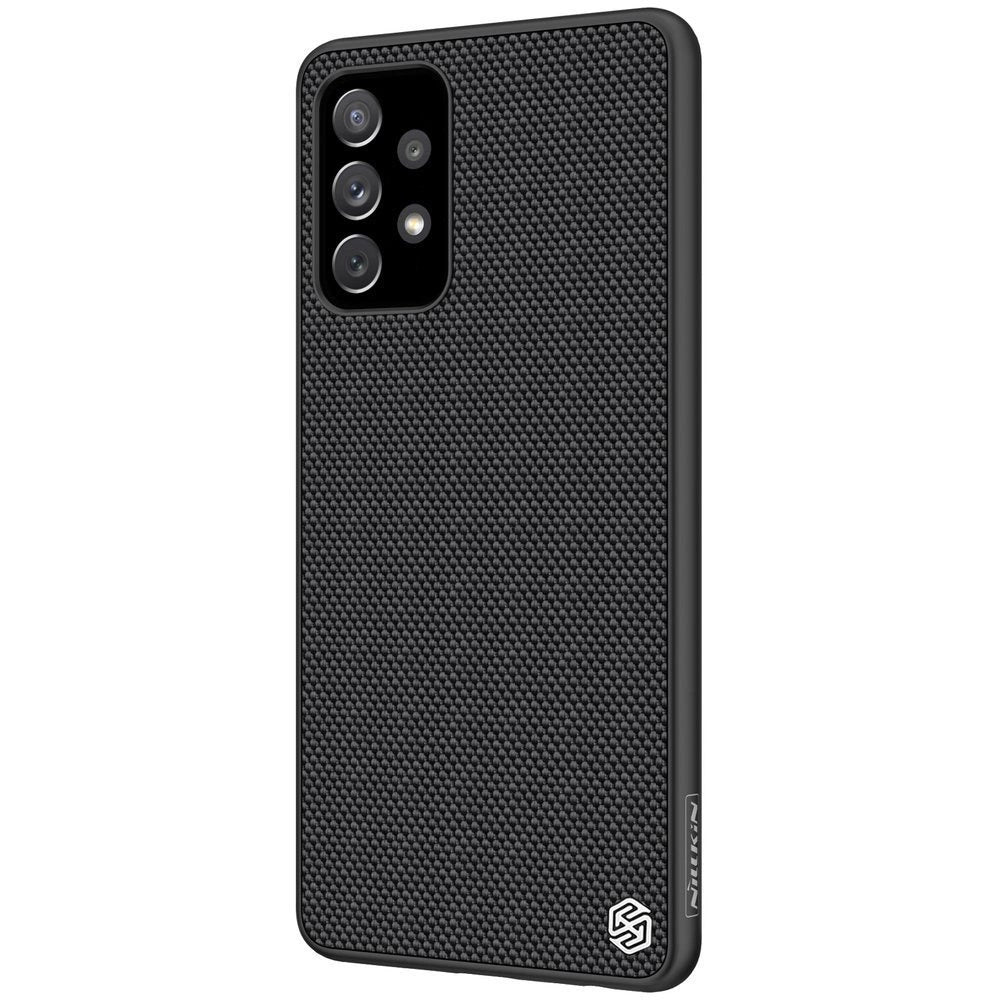 Nillkin Textured Case robuste, verstärkte Hülle mit Gelrahmen und Nylonrückseite für Samsung Galaxy A72 4G schwarz