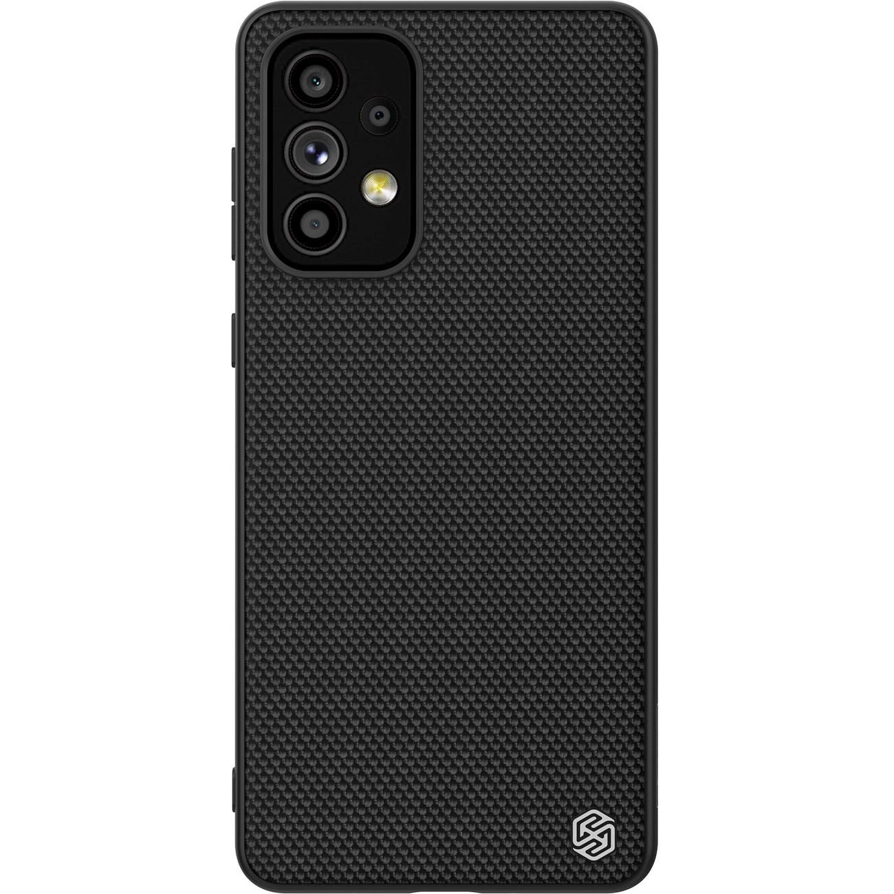 Nillkin Textured Case robuste, verstärkte Hülle mit Gelrahmen und Nylonrückseite für Samsung Galaxy A73 schwarz