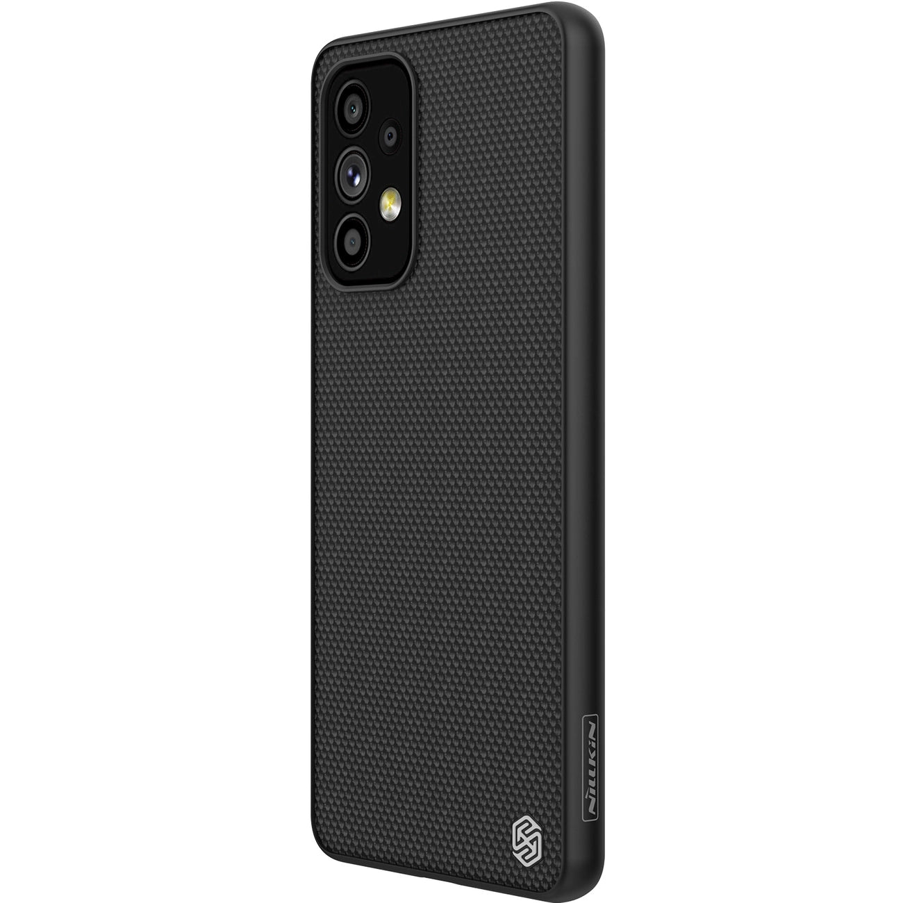 Nillkin Textured Case robuste, verstärkte Hülle mit Gelrahmen und Nylonrückseite für Samsung Galaxy A73 schwarz