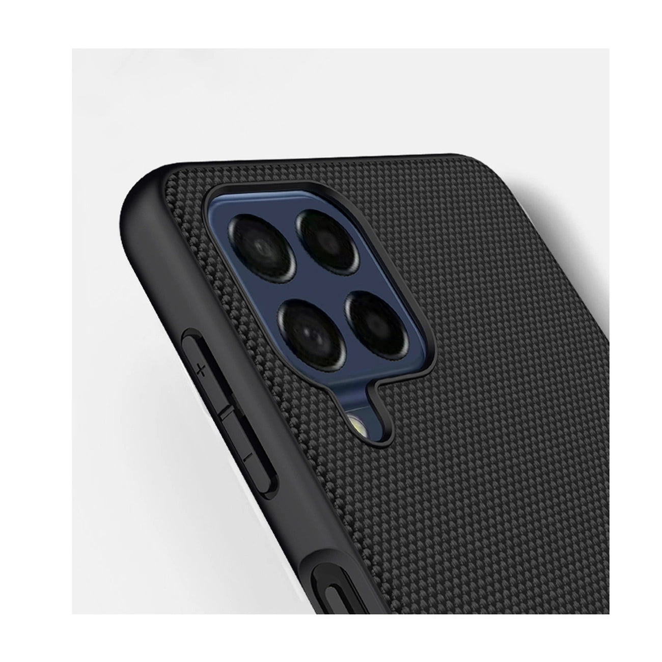 Nillkin Textured Case robuste, verstärkte Hülle mit Gelrahmen und Nylonrückseite für Samsung Galaxy M53 5G schwarz