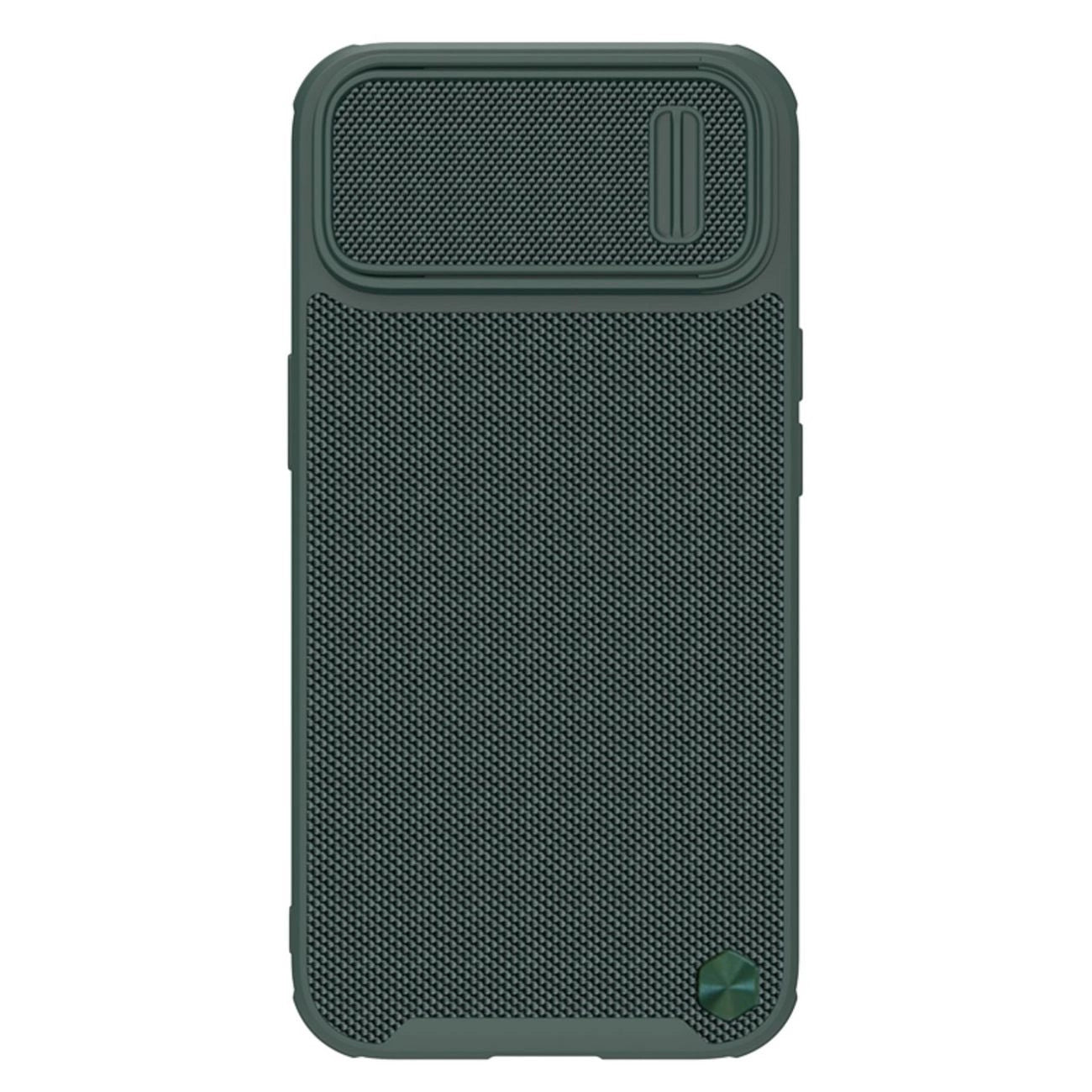 Nillkin Textured S Case iPhone 14 Plus Panzerhülle mit Kameraabdeckung grün