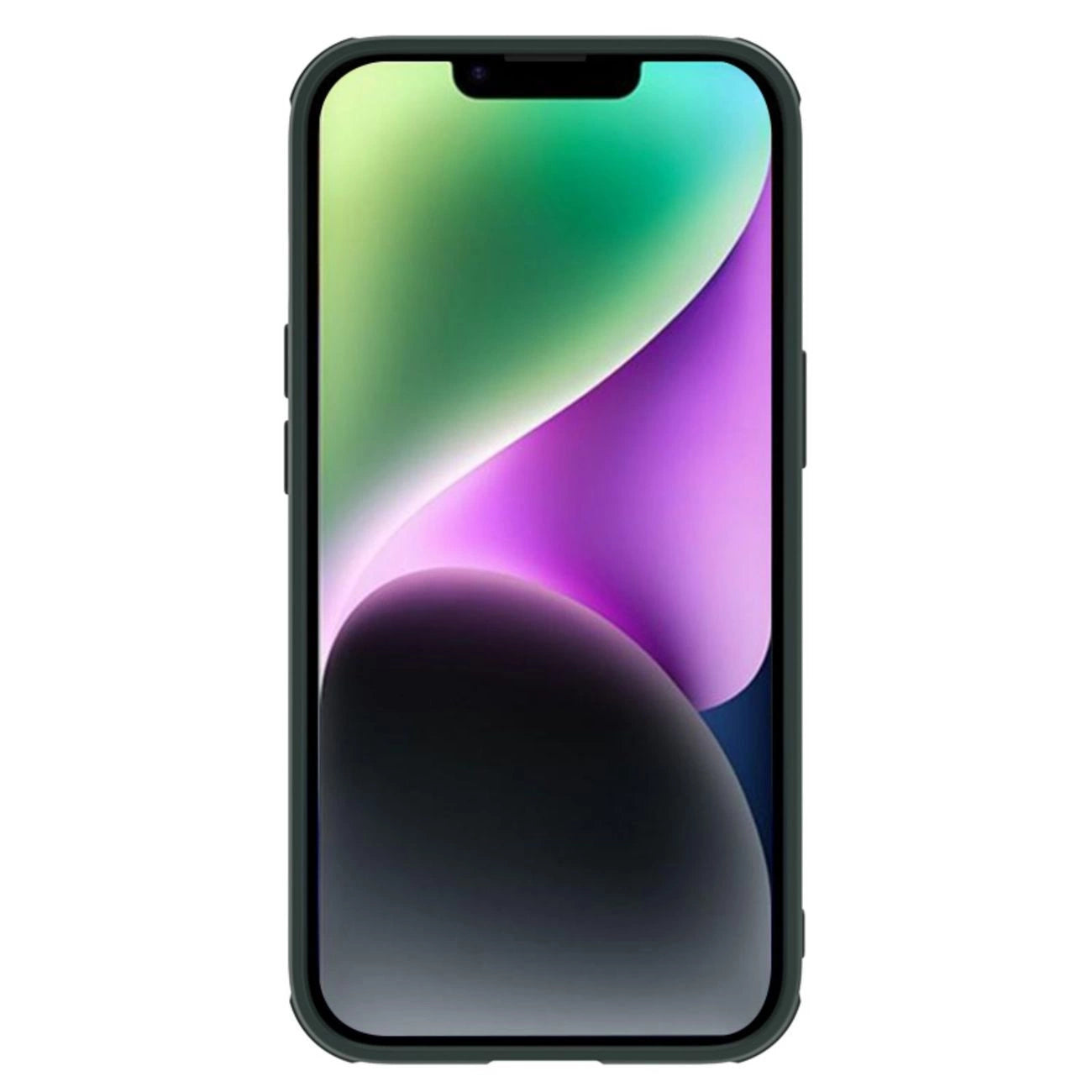 Nillkin Textured S Case iPhone 14 Plus Panzerhülle mit Kameraabdeckung grün