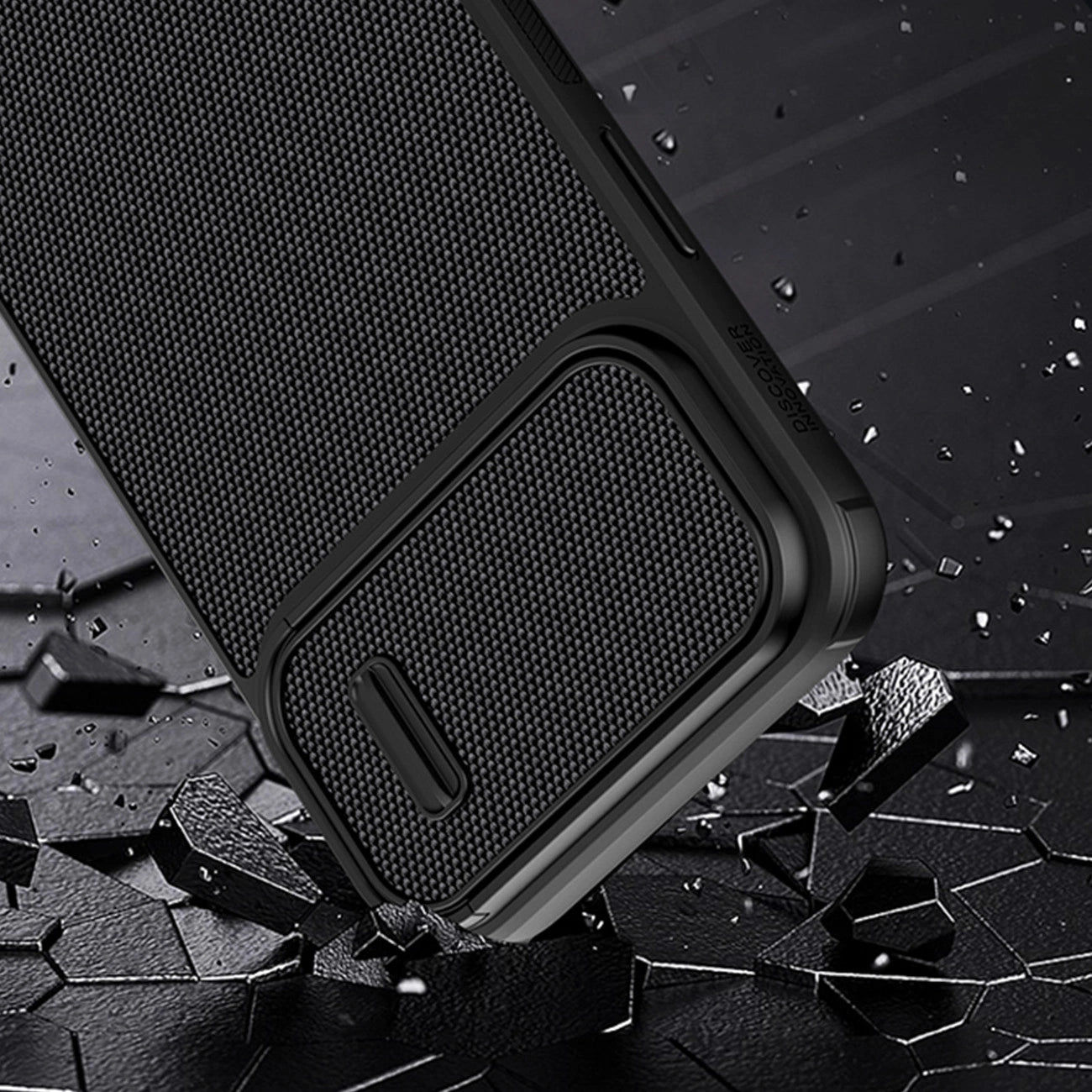 Nillkin Textured S Case iPhone 14 Pro Max Panzerhülle mit Kameraabdeckung dunkelgrün