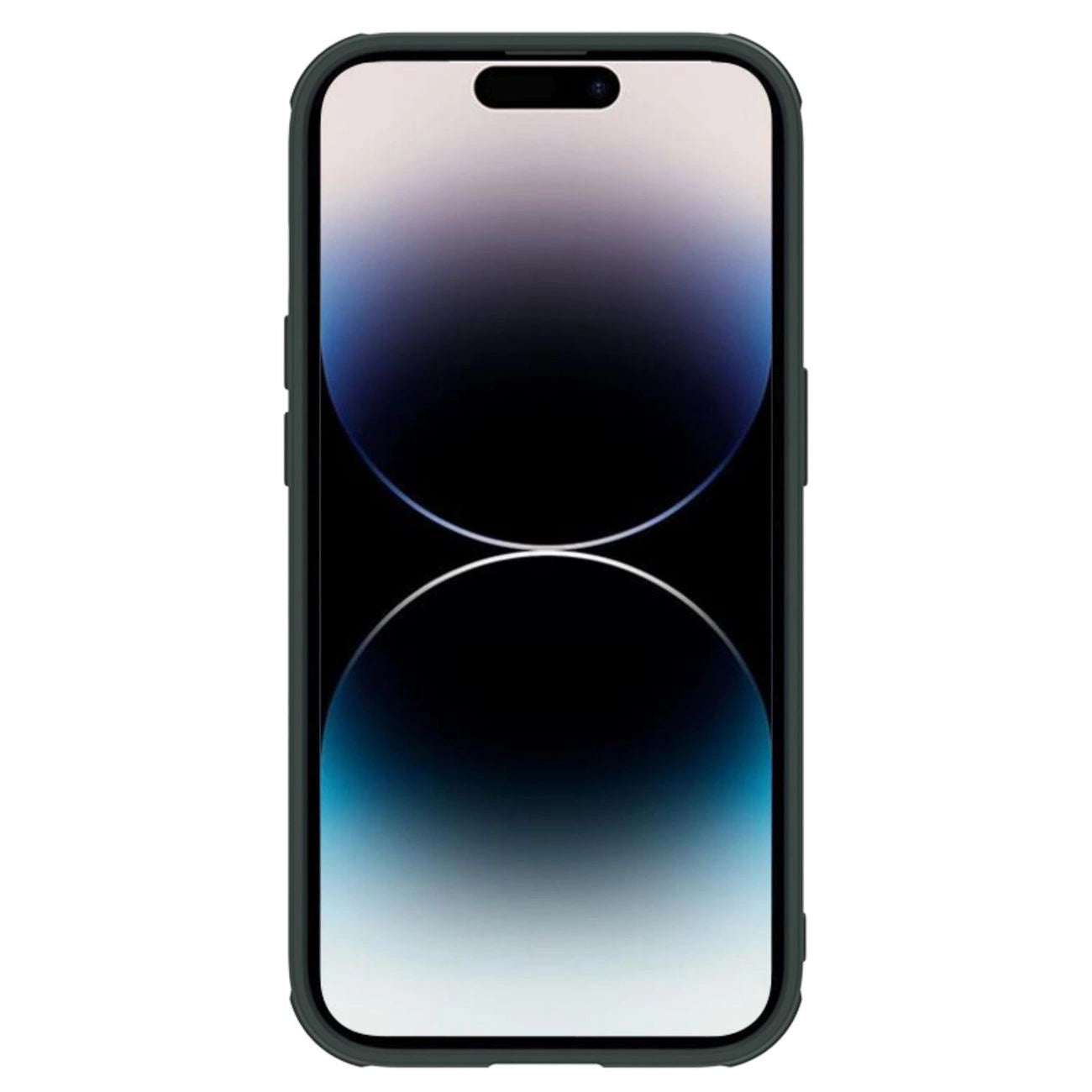 Nillkin Textured S Case iPhone 14 Pro gepanzerte Hülle mit Kameraabdeckung grün