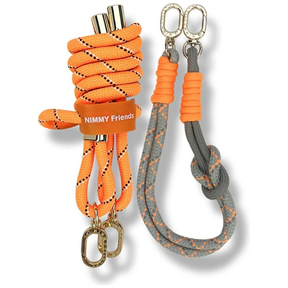 Nimmy Cool&Cute 2.0 Crossbody + Handschlaufe Set - Orange-Grau