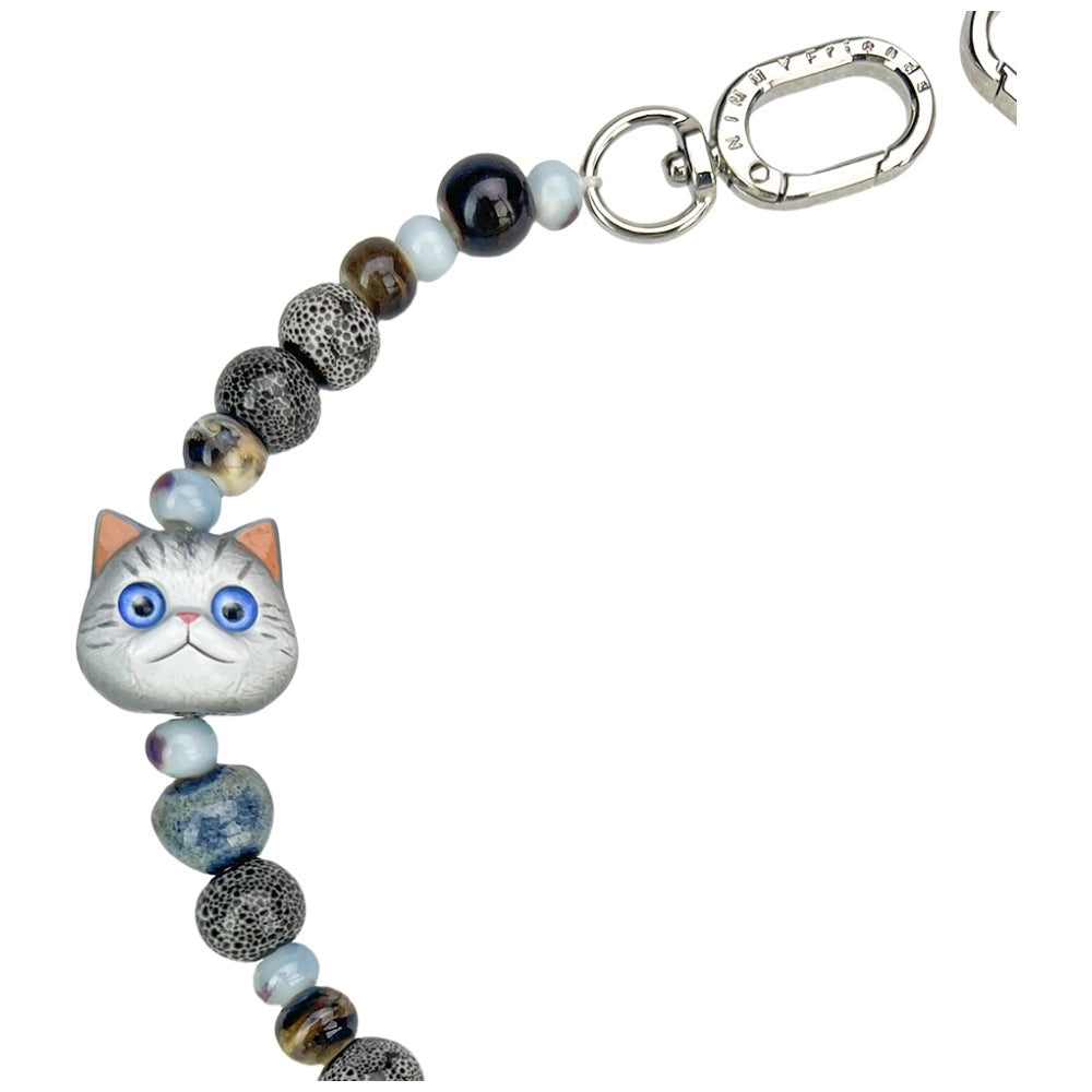 Nimmy New Big Eye Cute Pets 2.0 Taschenanhänger - Grau