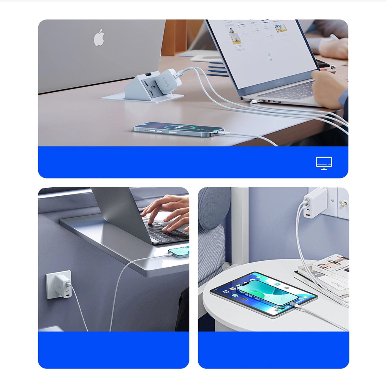 Orico CDX 100W 5A Power Delivery USB-C - USB-C 1m Kabel - Weiß