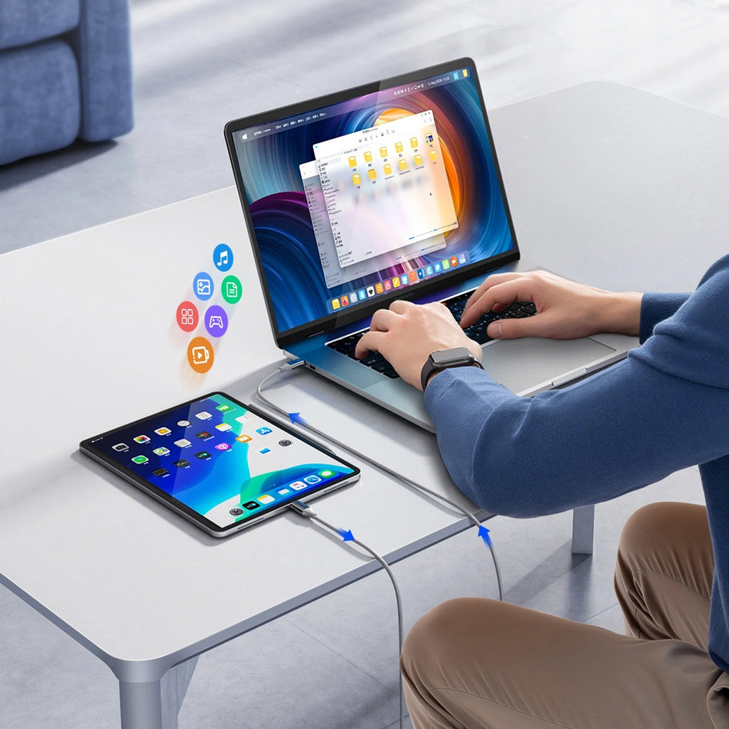 Orico CDX 60W 3A Power Delivery USB-C - USB-C 1m Kabel - Weiß