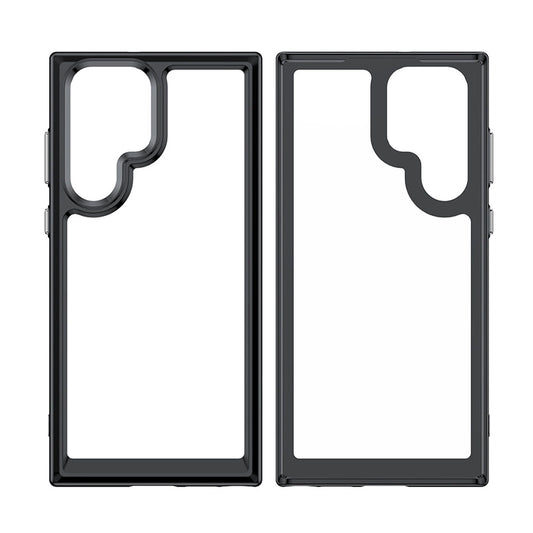 Outer Space Case Hülle für Samsung Galaxy S22 Ultra Hardcover mit Gelrahmen Rot