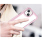 Outer Space Case iPhone 14 Plus Hardcover mit Gelrahmen Pink