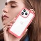 Outer Space Case iPhone 14 Pro Max Hardcover mit Gelrahmen rot