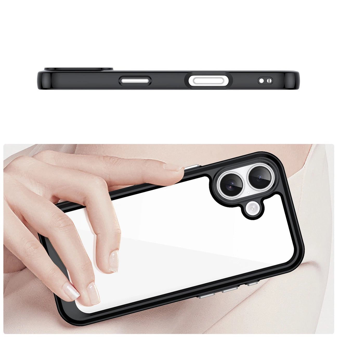 Outer Space iPhone 17 Hülle - Schwarz Transparent