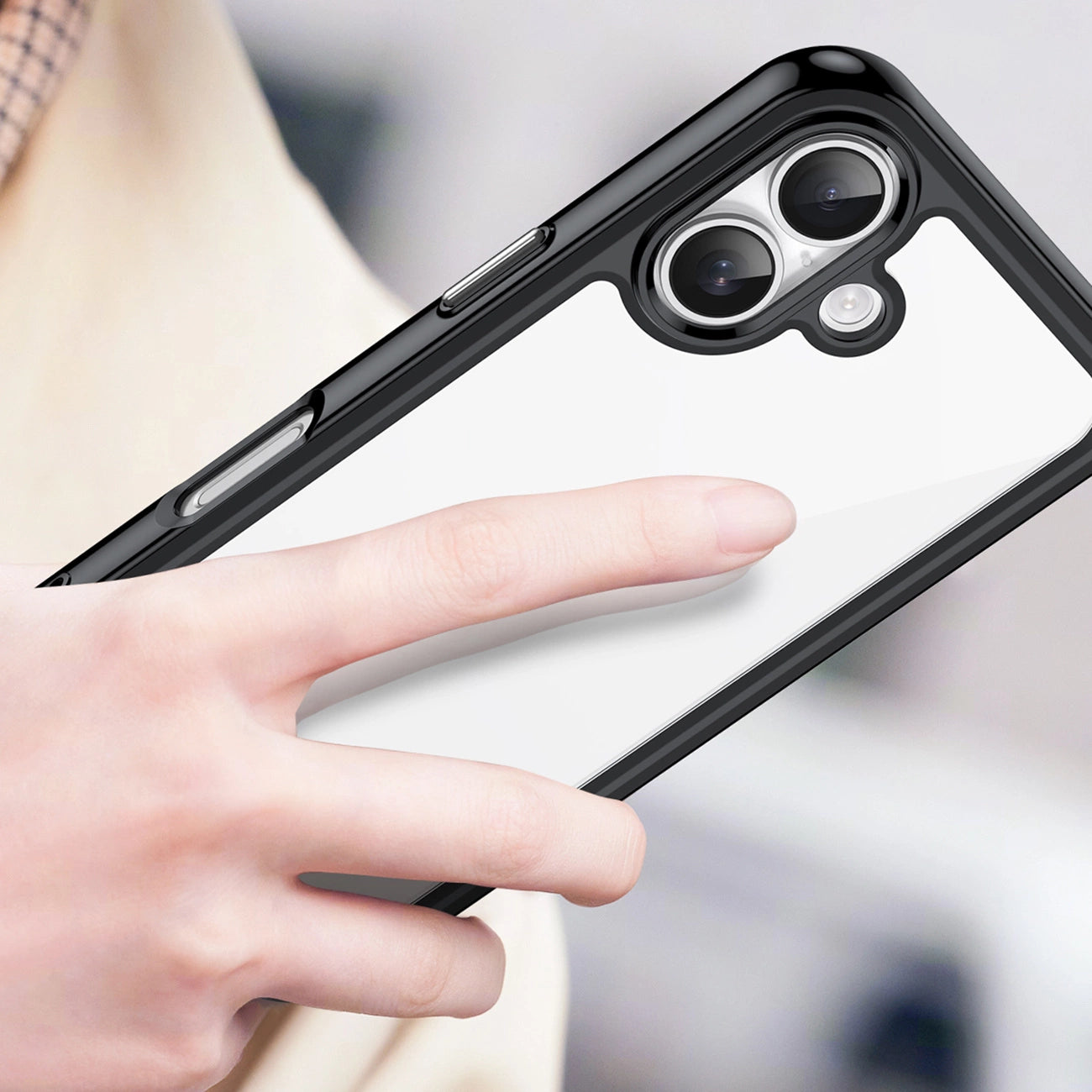 Outer Space iPhone 17 Hülle - Schwarz Transparent