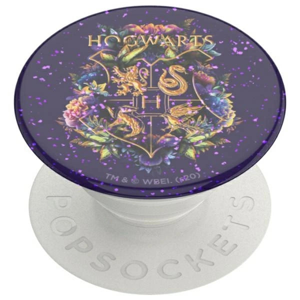 Popsockets 2 – Glitzernder Hogwarts-Telefonhalter und -Ständer mit Blumenmuster