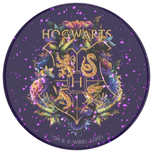 Popsockets 2 – Glitzernder Hogwarts-Telefonhalter und -Ständer mit Blumenmuster