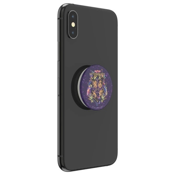 Popsockets 2 – Glitzernder Hogwarts-Telefonhalter und -Ständer mit Blumenmuster