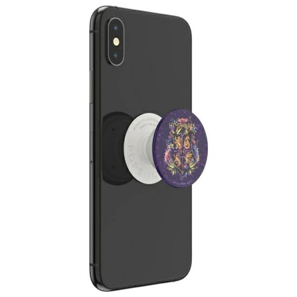 Popsockets 2 – Glitzernder Hogwarts-Telefonhalter und -Ständer mit Blumenmuster